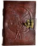 Fairy Moon Leather Journal with Latch