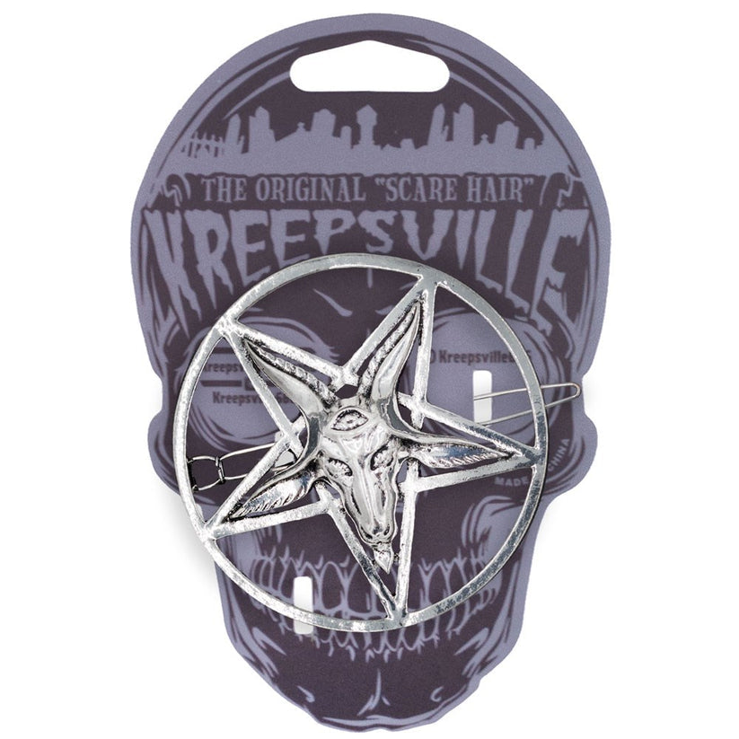 KREEPSVILLE 666
Baphomet Circle Hair Clip