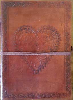 Heart Leather Journal with Cord