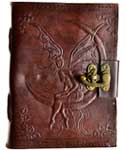 Fairy Moon Leather Journal with Latch