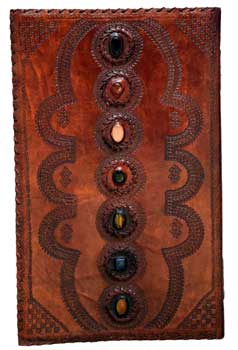 7 Chakras Stone Leather Journal