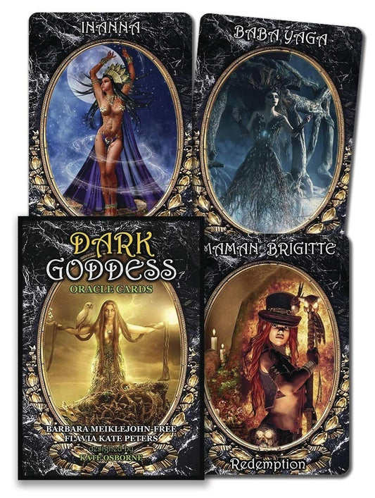 Dark Goddess Oracle by Barbara Meiklejohn-Free, Flavia Kate Peters, Kate Osborne