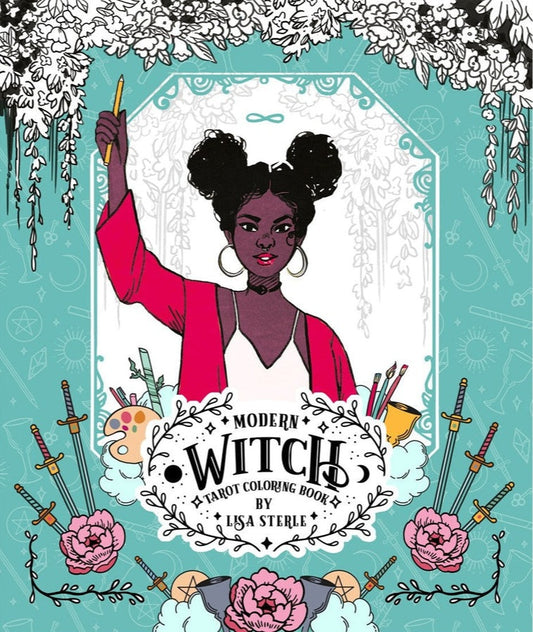 Modern Witch Tarot coloring book