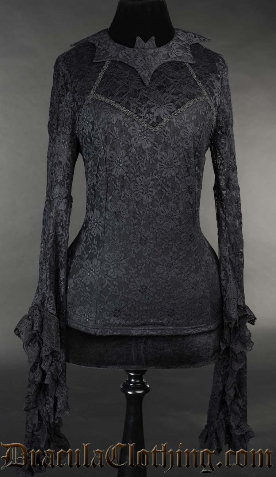 BAT TRUMPET SLEEVED TOP