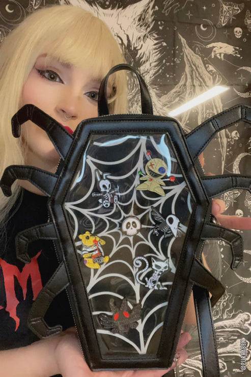 VAMPIRE FREAKS
Spider Coffin Ita Bag [BLACK/RED]