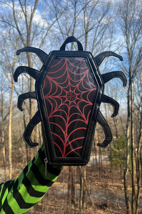 VAMPIRE FREAKS
Spider Coffin Ita Bag [BLACK/RED]