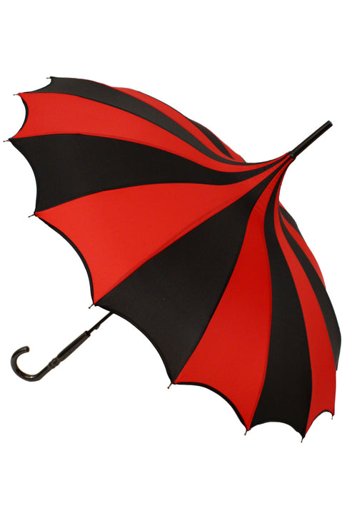 VAMPIREFREAKS
Batwing Pagoda Umbrella [BLACK/RED STRIPED]